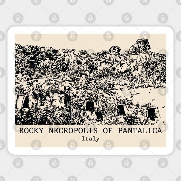 Rocky Necropolis of Pantalica - Italy Magnet by Lakeric